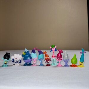 DreamWorks Trolls World Tour Mini Figure Lot of 11 Poppy Branch Cloud Guy Cooper